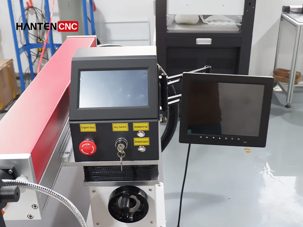 Display screen presentation of the fixed optical fiber laser welding machine