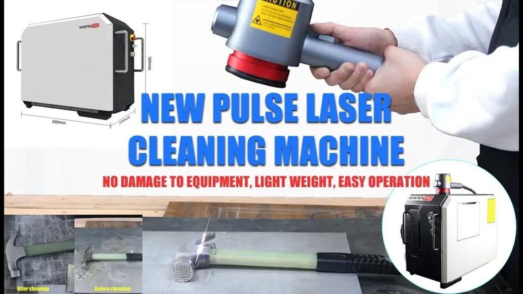 100W Pulsed Portable Laser Cleaning Machine For Sale