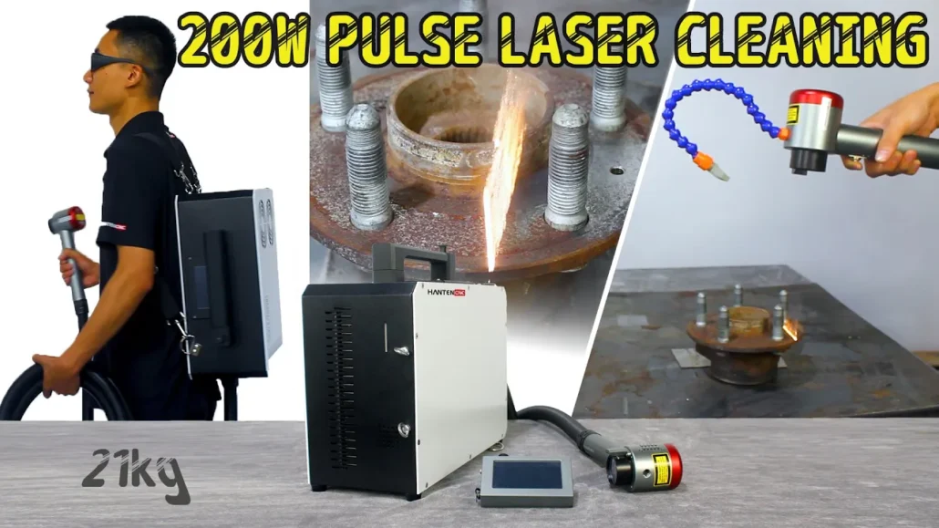 200W Backpack Pulse Laser Cleaning Machine Laser Paint Remover