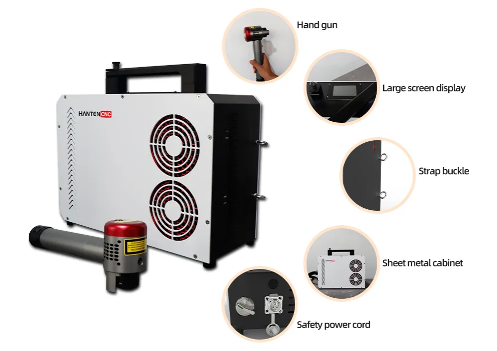 200W Backpack Pulse Laser Cleaning Machine details