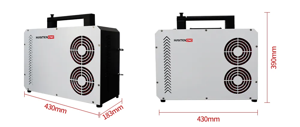 200W Backpack Pulse Laser Cleaning Machine dimision
