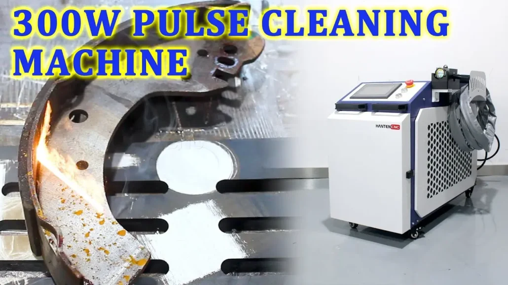 Video cover of HANTENCNC's 300W pulse laser rust removal