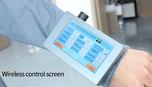 wireless control screen of laser cleaner