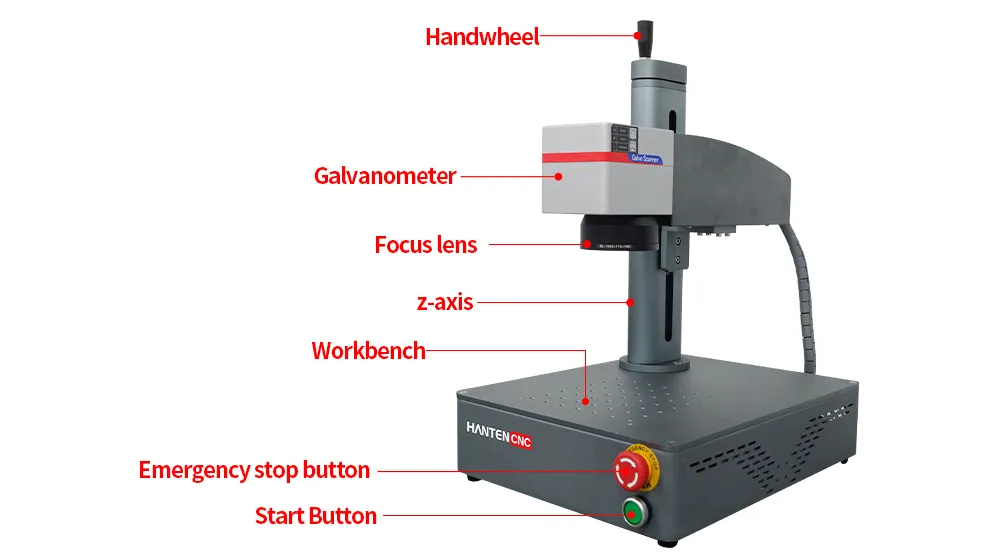 20W All-In-One HANTENCNC Laser Marking Machine For Sale