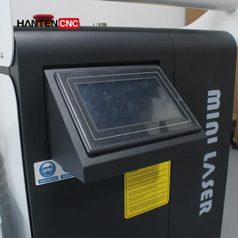 SEAL™ pulse laser rust removal with a retractable touchscreen