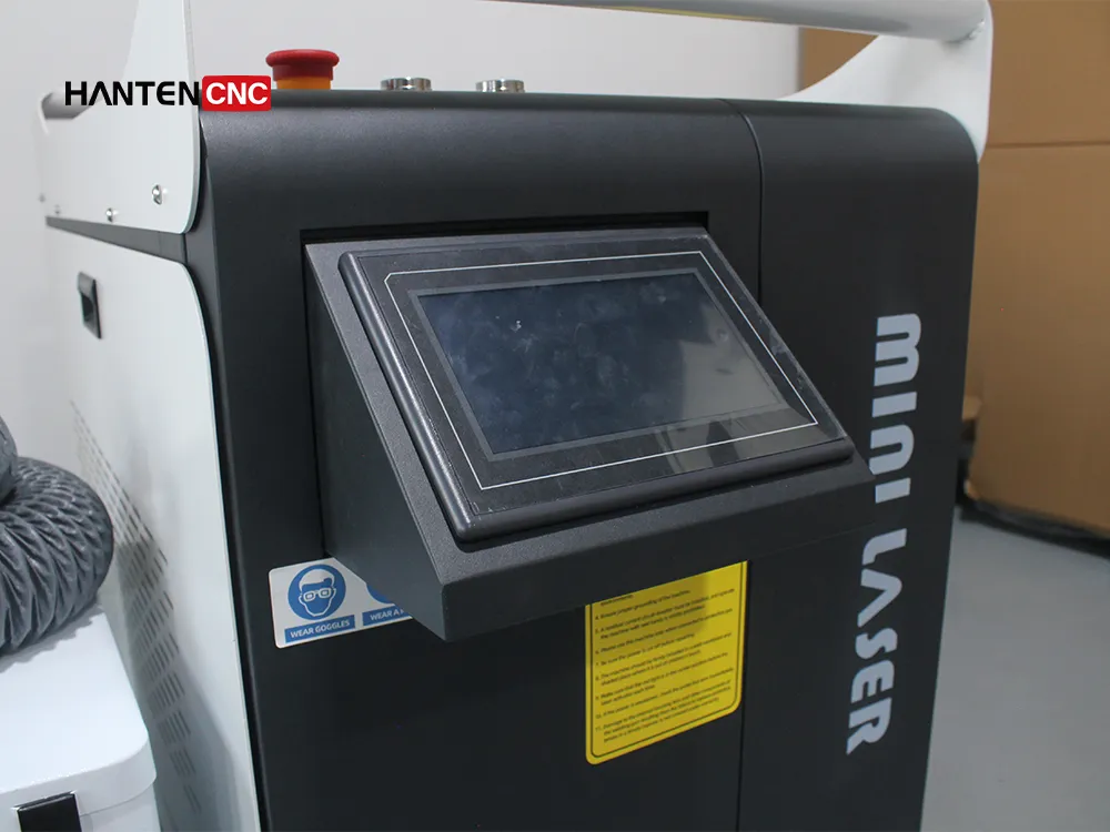 pulse laser rust removal with a retractable touchscreen- SEAL™