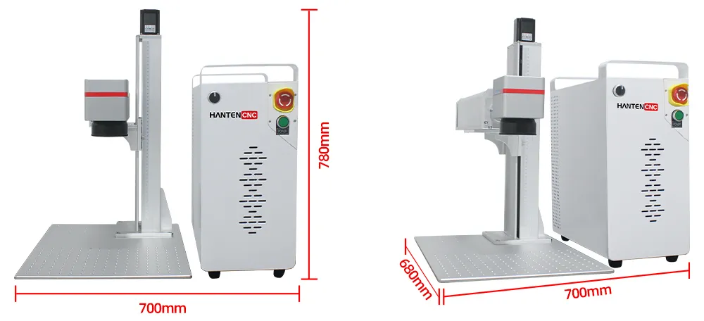 Laser Machine For Marking 2.5D Dimension