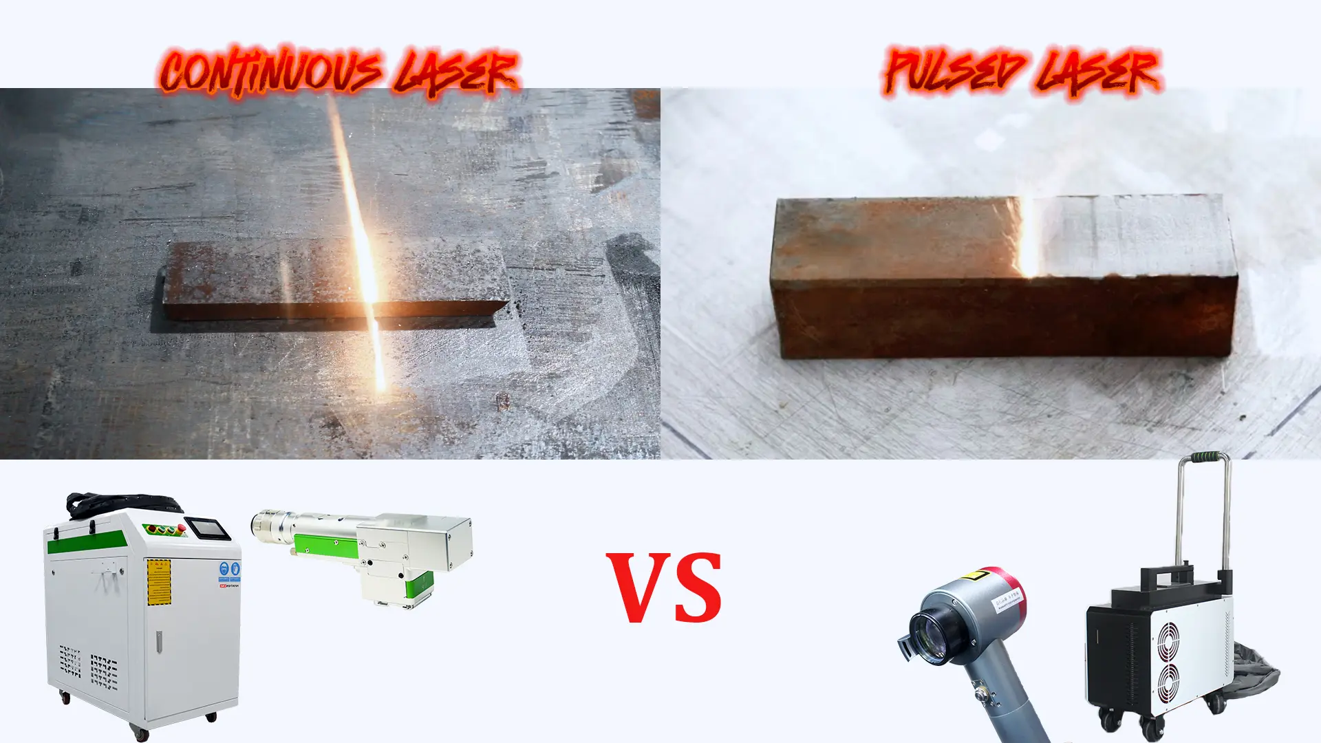 pulse vs continuous laser cleaning machine