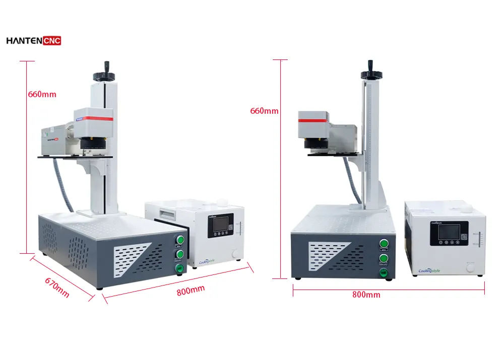 uv laser marking machine dimension