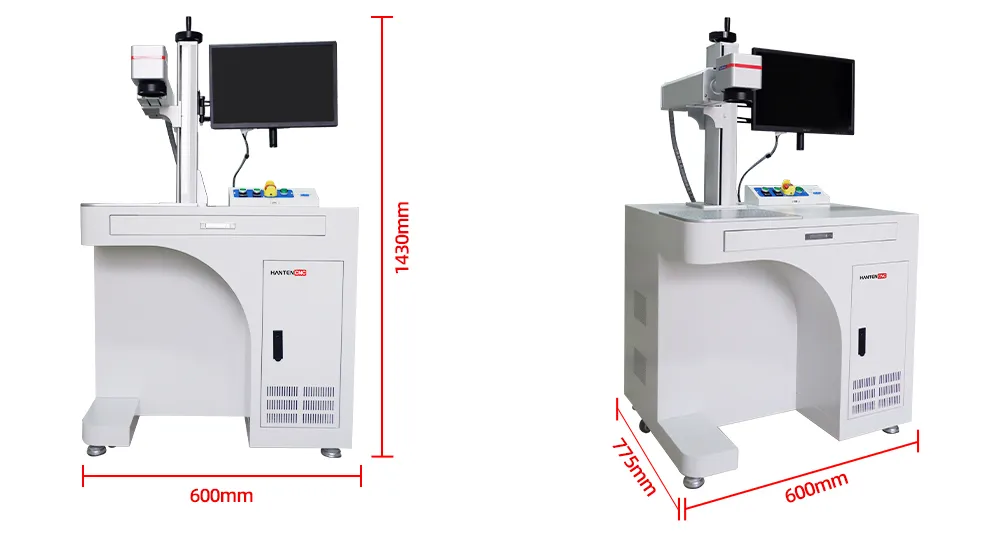 Desktop laser marking machine-dimensions