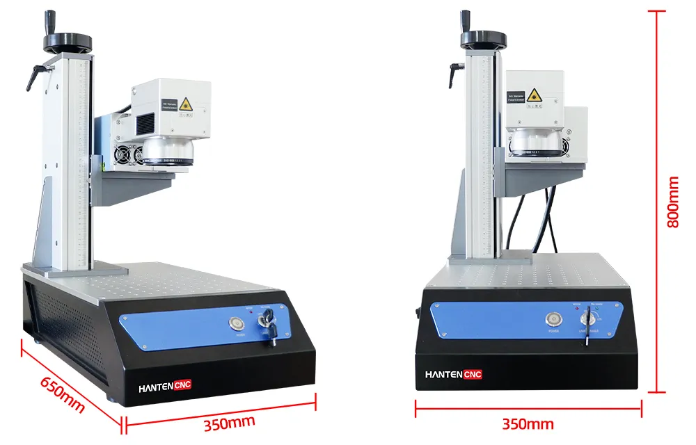 laser UV marking machine dimension