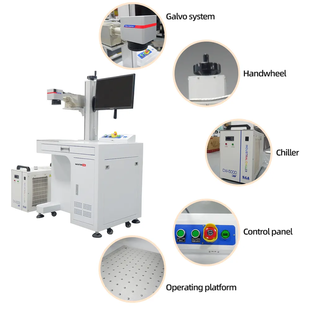 desktop ultraviolet laser marker components