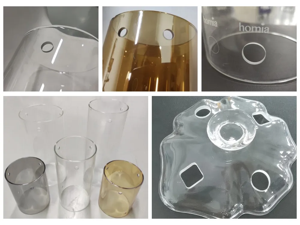 Borosilicate Glass Laser Drilling samples