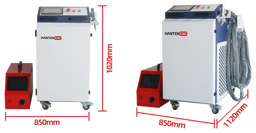 3 in 1 laser welding machine dimensions