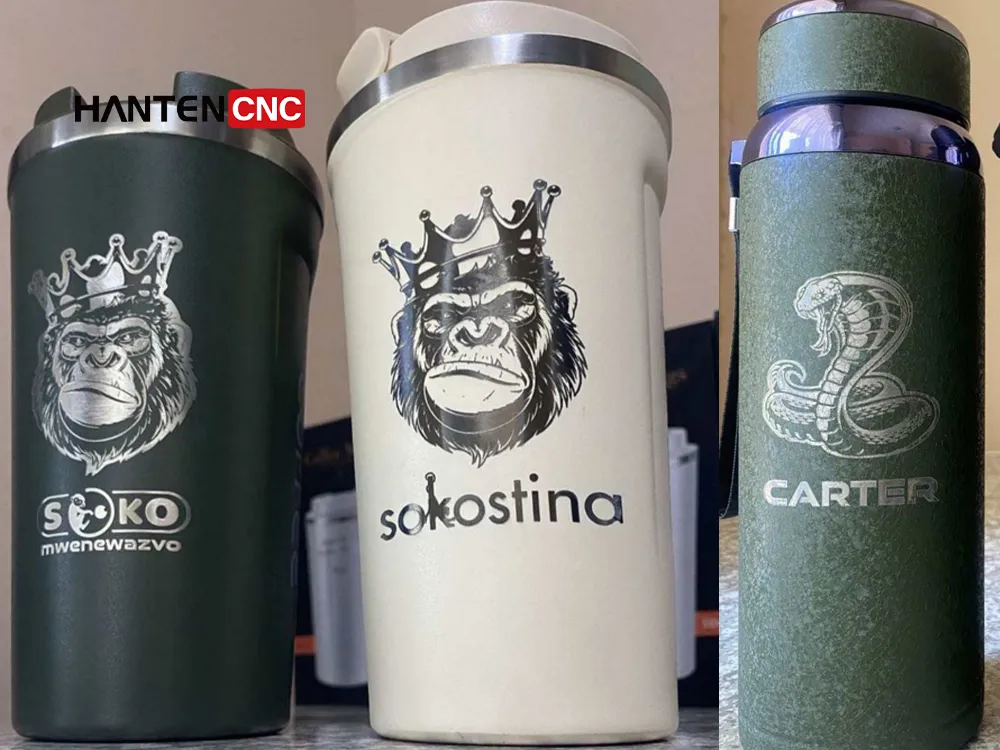 cup samples - Fiber laser marking