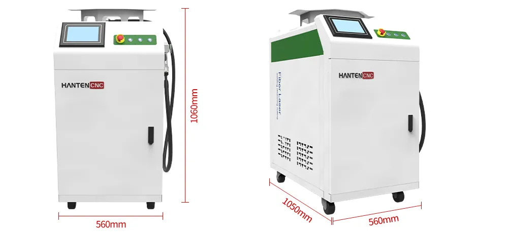 handheld laser welding machine for lithium ion batteries repair dimensions