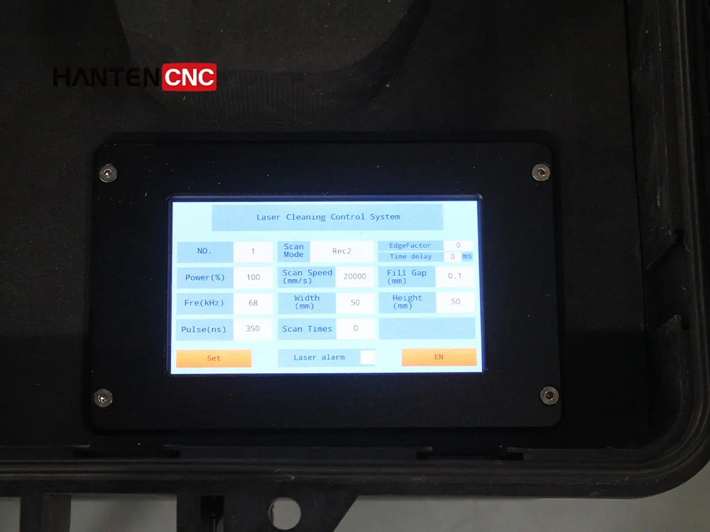 300w 500w pulse laser cleaning machine - touch screen