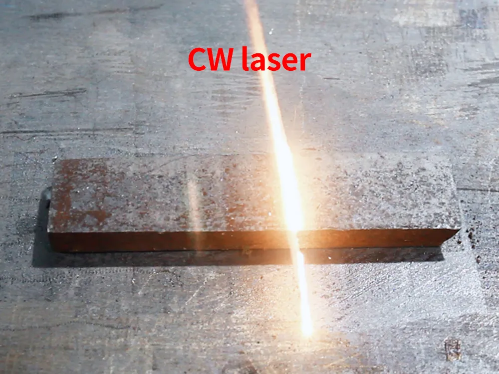 CW laser cleaning