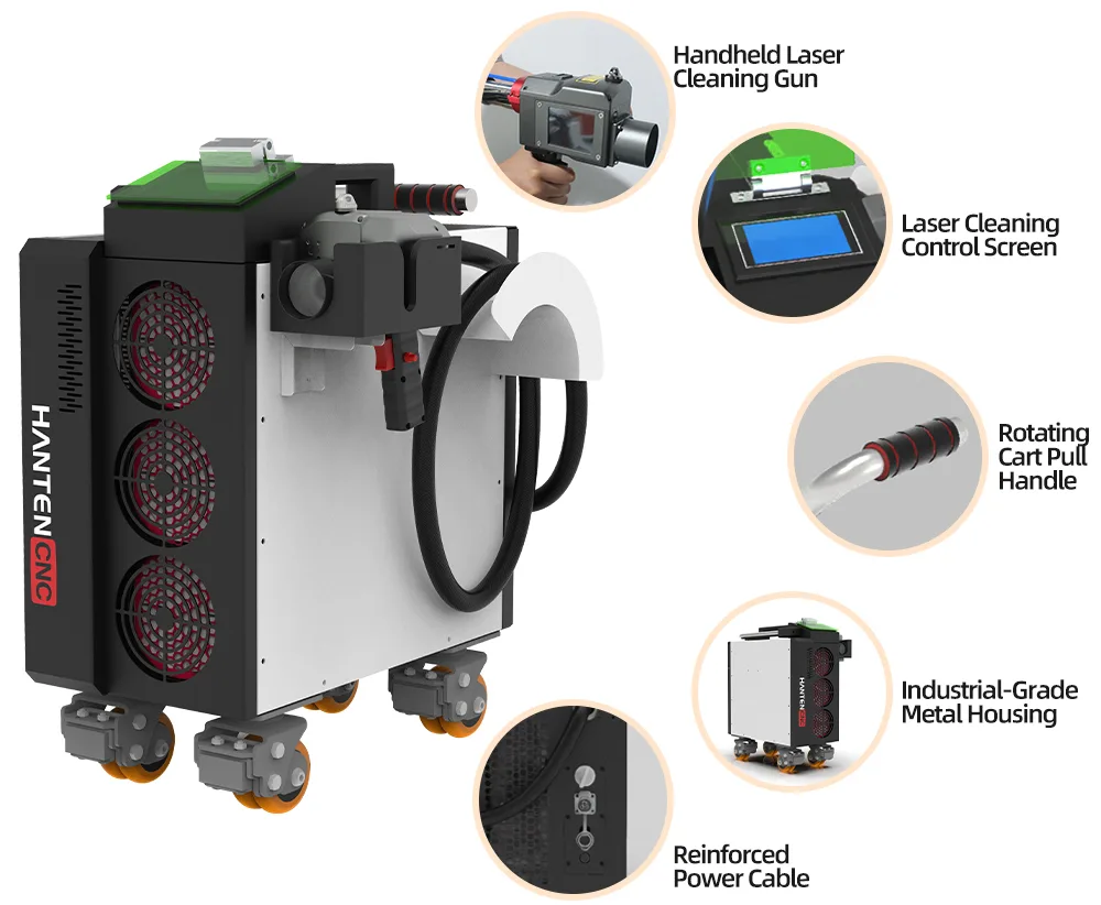 SEAGULL3™ 500W Air-cooled Handheld Laser Rust Removal