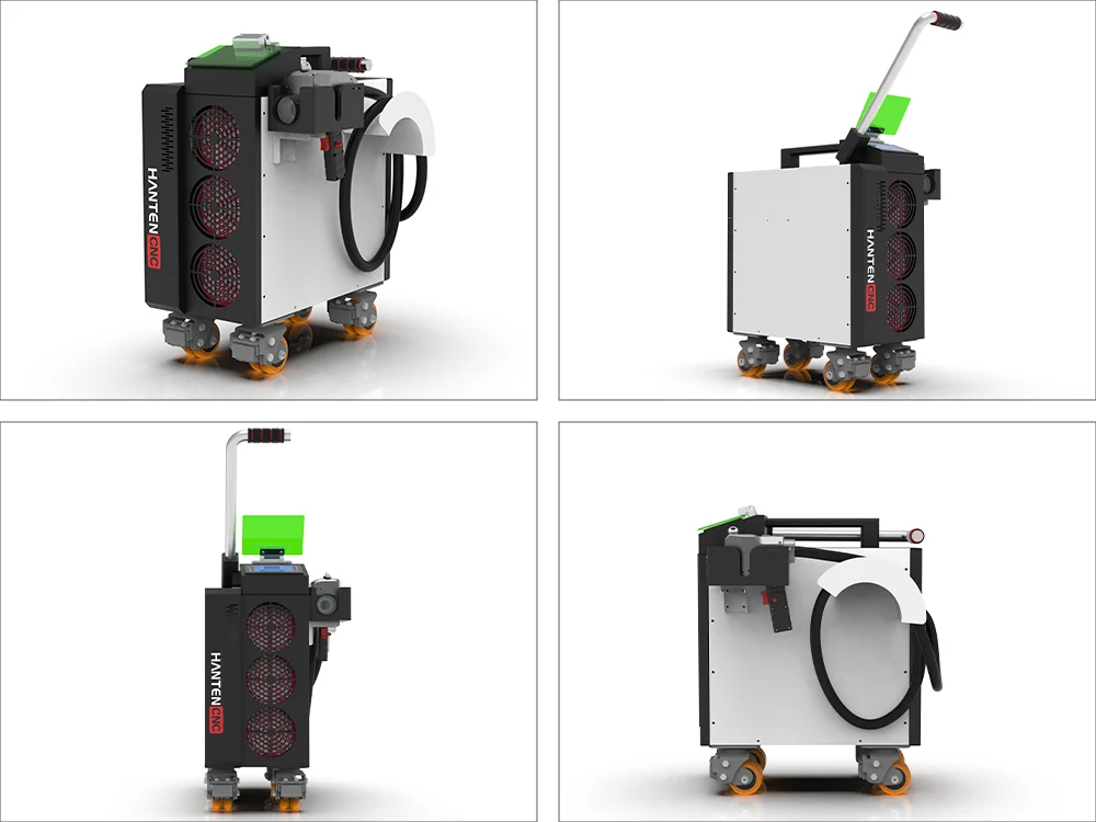 handheld laser rust removal machine display