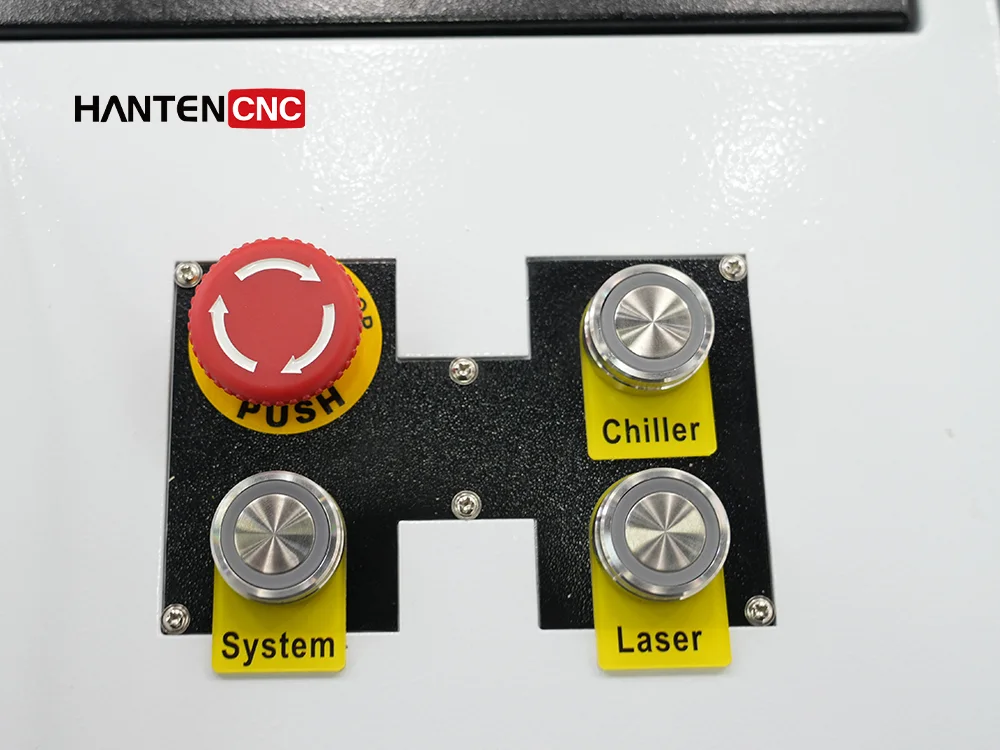 control panel of 500w pulse laser cleaning machine HANTENCNC