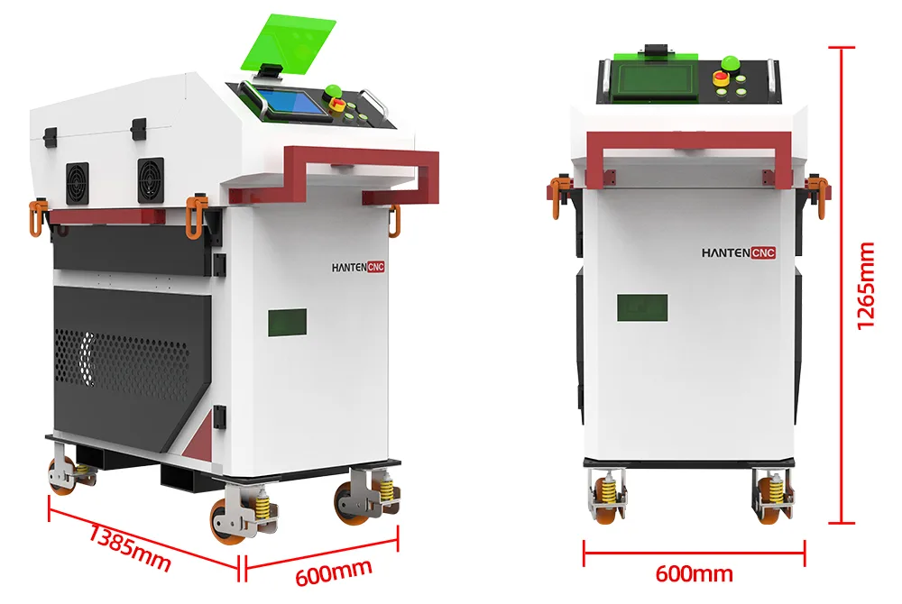 2000w laser cleaner dimensions