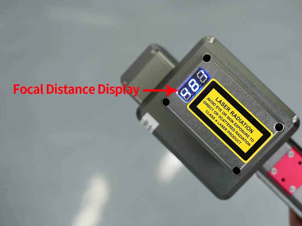 HANTENCNC 1000W pulse laser cleaning gun features a built-in laser distance sensor