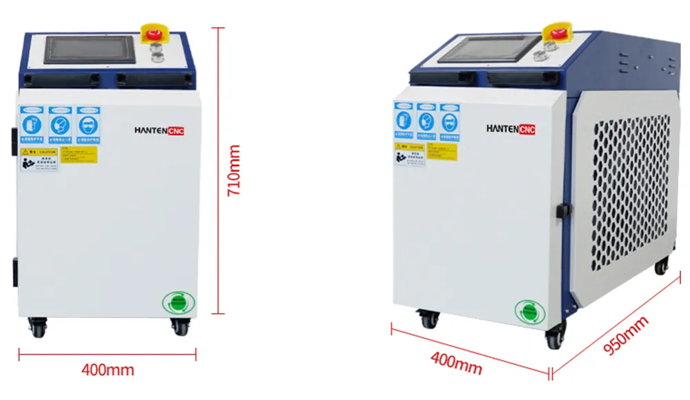 HANTENCNC laser cleaning machine dimensions