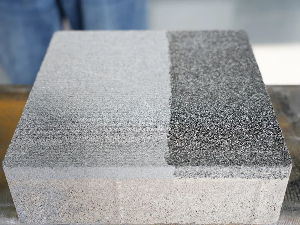 Laser cleaning stone sample HANTENCNC