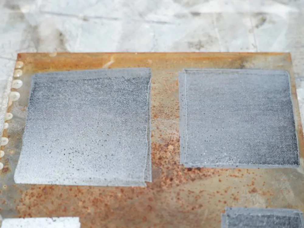 Laser rust removal effect