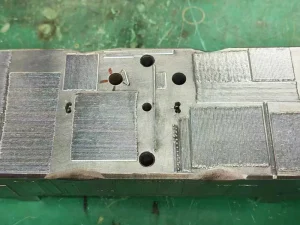 welding sample 2-Integrated Arm-type Laser Welding Machine for Mould Repair