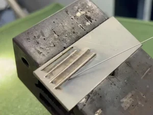 welding sample 4-Integrated Arm-type Laser Welding Machine for Mould Repair