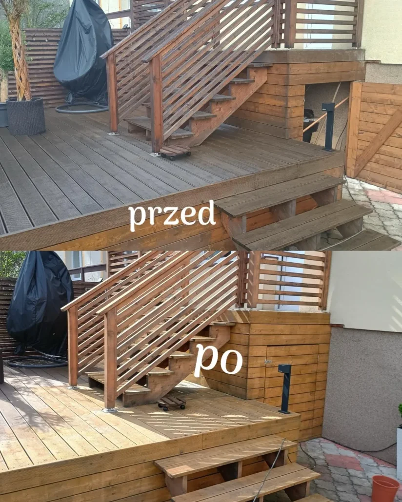 300w 5mJ SEAGULL2 laser wood stripping effect on Stairs and Floors