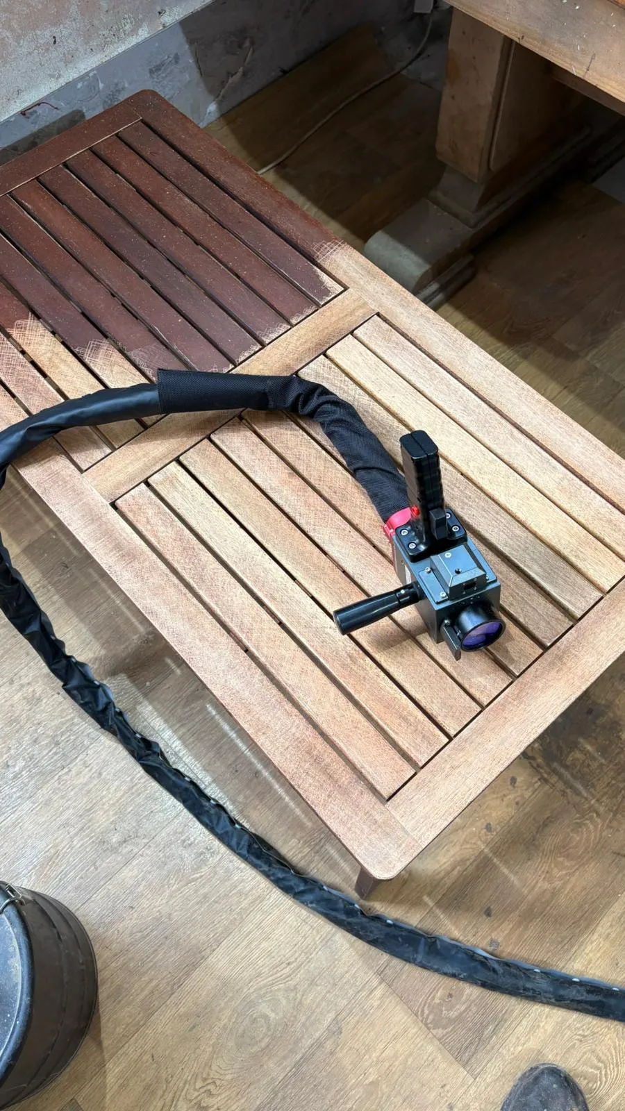 300w 5mJ SEAGULL2 laser wood stripping machine