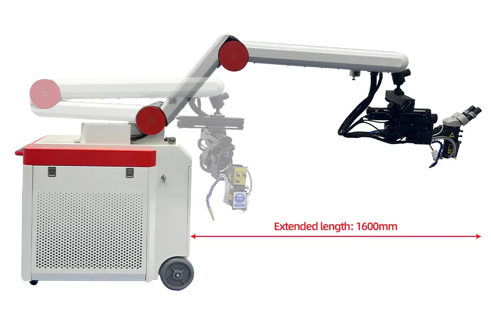 Articulated-Arm Laser Welding Machine for Large Mold Repair - extended length