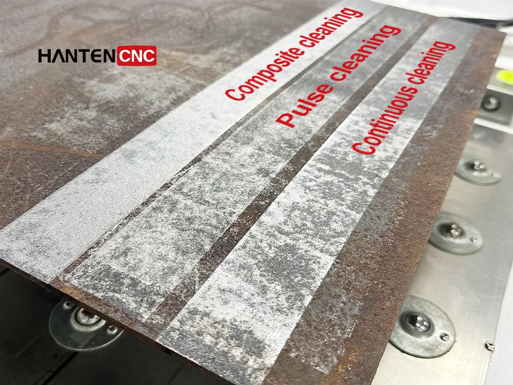 Composite Laser Cleaing Effects Comparison