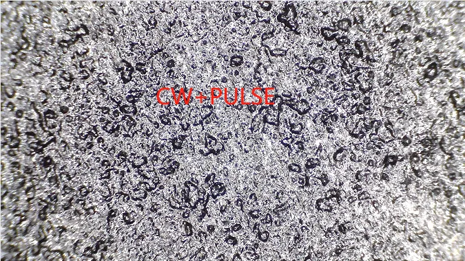 Rust Removal effect Using Composite Laser cleaning - observed through a 200x electron microscope15