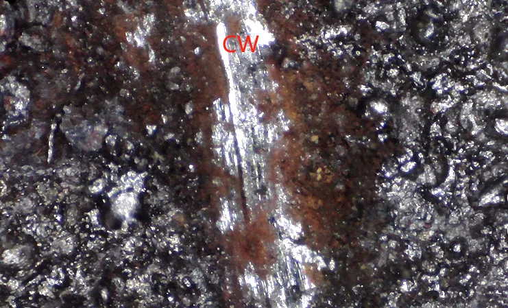 Rust Removal effect Using Continuous Laser cleaning - observed through a 200x electron microscope13