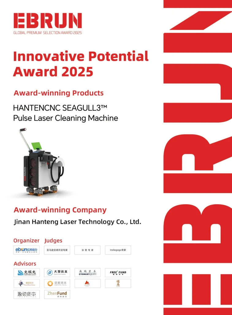 HANTENCNC's SEAGULL3™ Pulse Laser Cleaner Wins EBRUN Global
