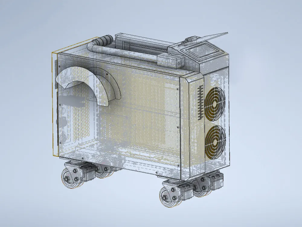 500w Pulse Laser Cleaning Machine - Robust Frame Design