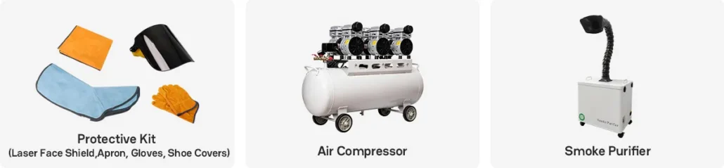 500w Pulsed laser cleaning machines -Optional Accessories