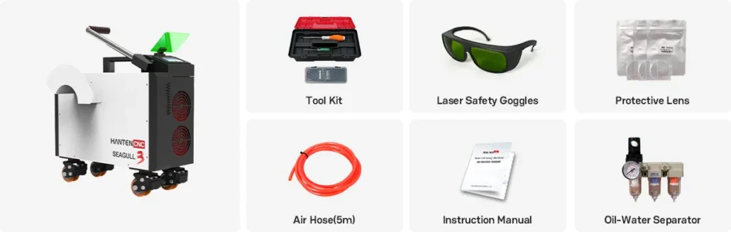 Standard-Accessories-Included-with-SEAGULL3™-500W-pulsed-laser-cleaning-machine