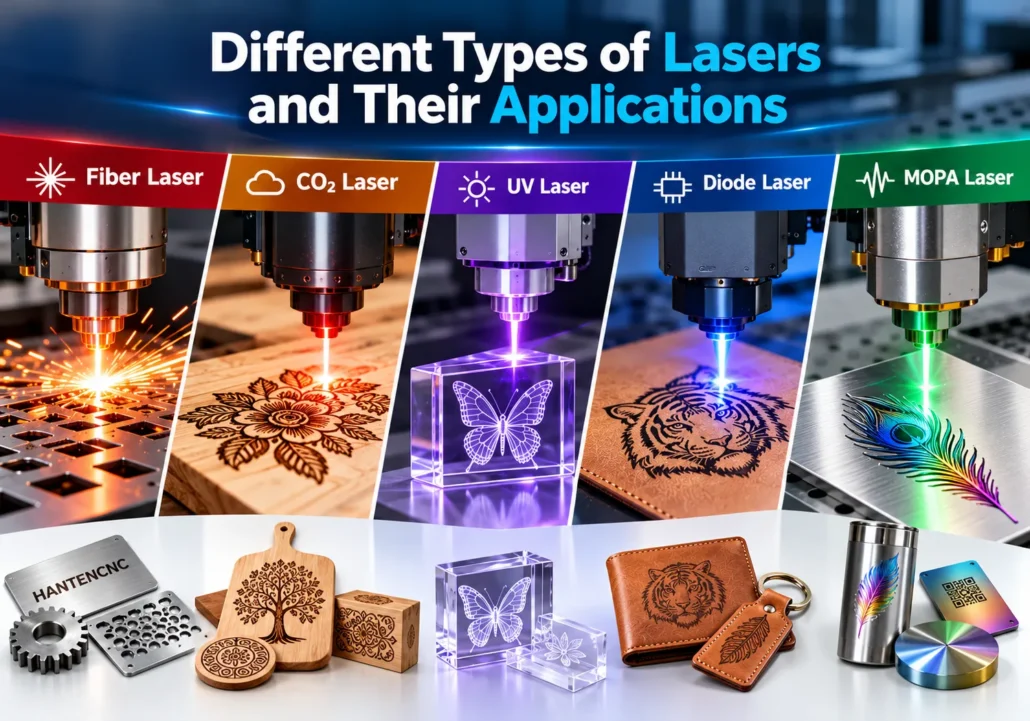 diffrent types of lasers